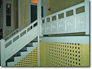 Exterior balcony and custom stairway to match